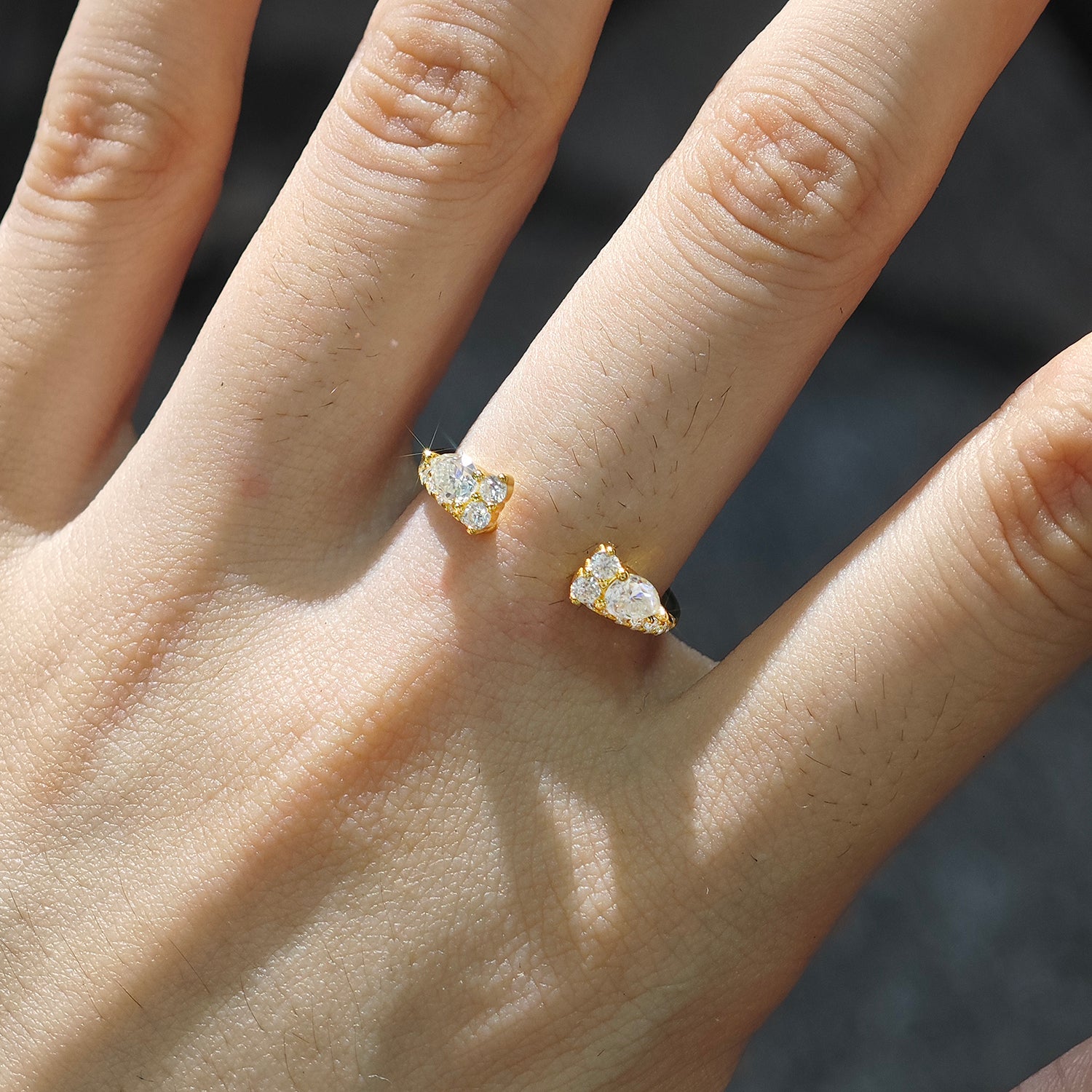 Polished Smooth Band Four-Prong Oval Cut Solitaire Moissanite Ring Set