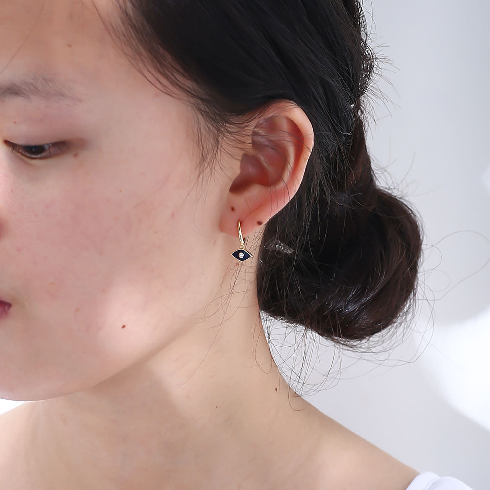 High Quality Jewelry Dainty Enamel Eye Earring