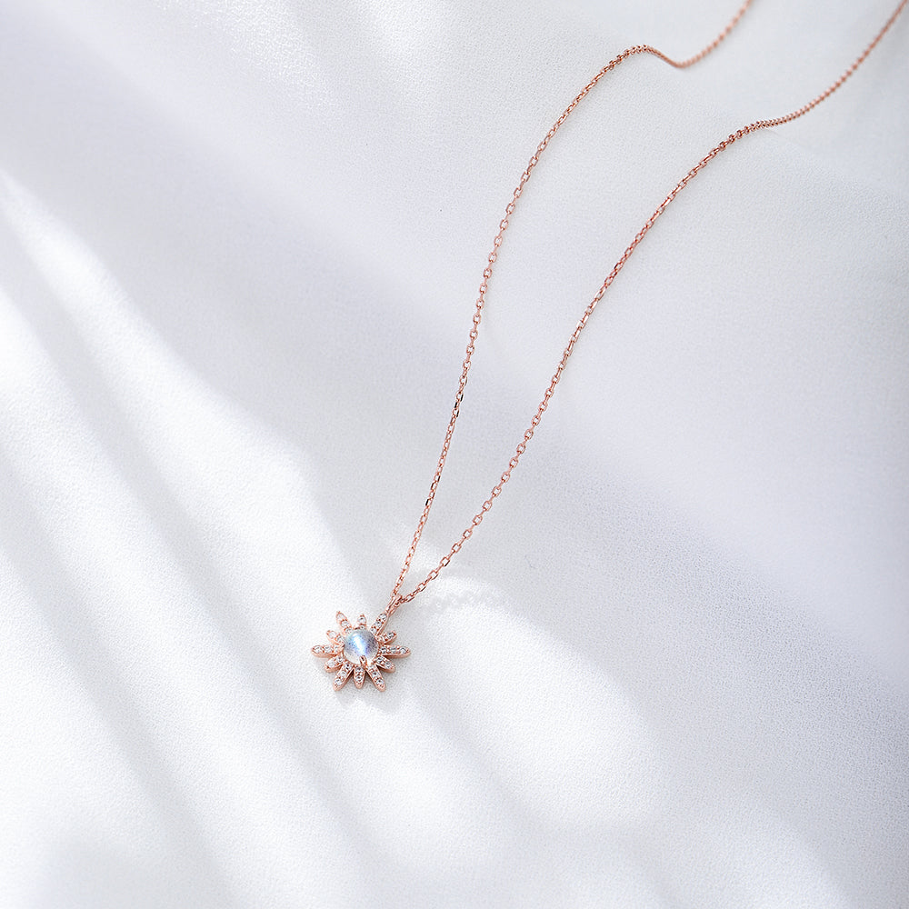 Fine Jewelry Jewelry Sun Flower Opal Charm Necklace