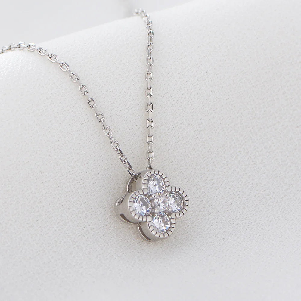 Sterling Silver Cubic Zirconia Necklace