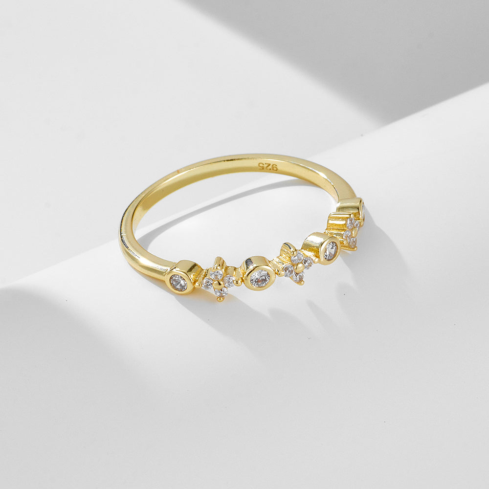 Pure Silver Hypoallergenic Rose Gold Eternity Ring