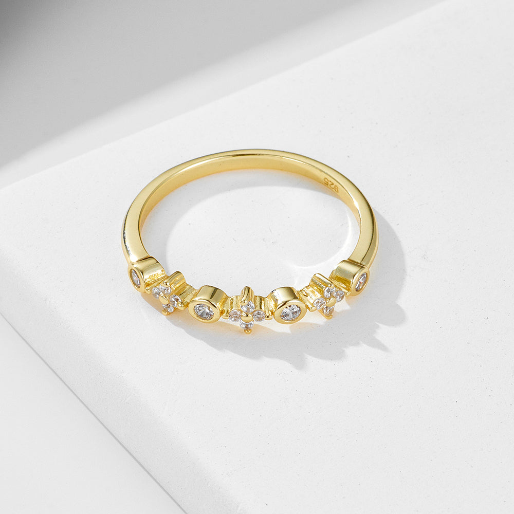 Pure Silver Hypoallergenic Rose Gold Eternity Ring