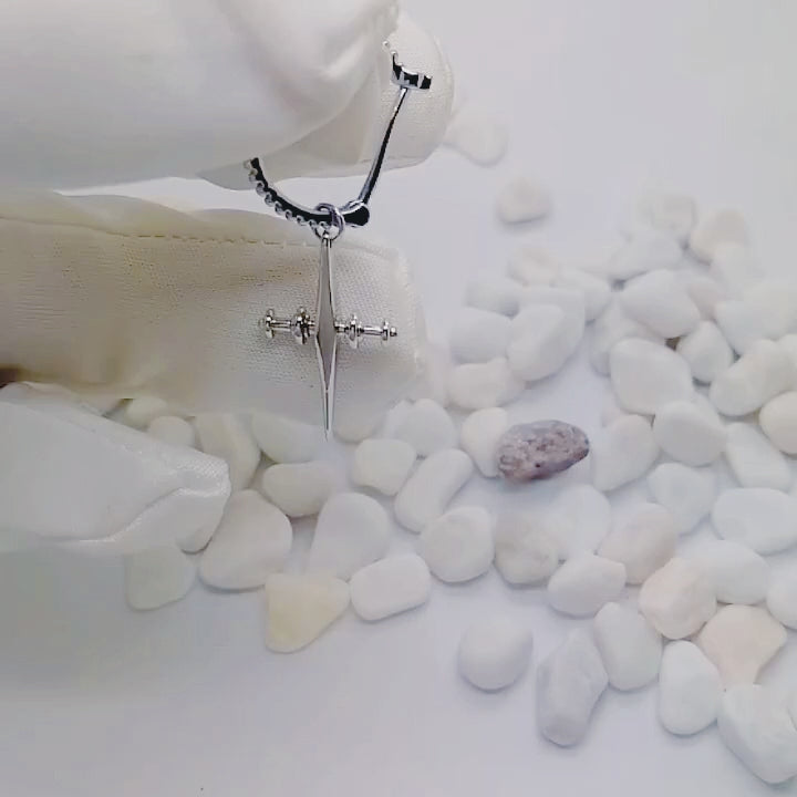 Latest Fashion Cross Hoop Drop Earrings