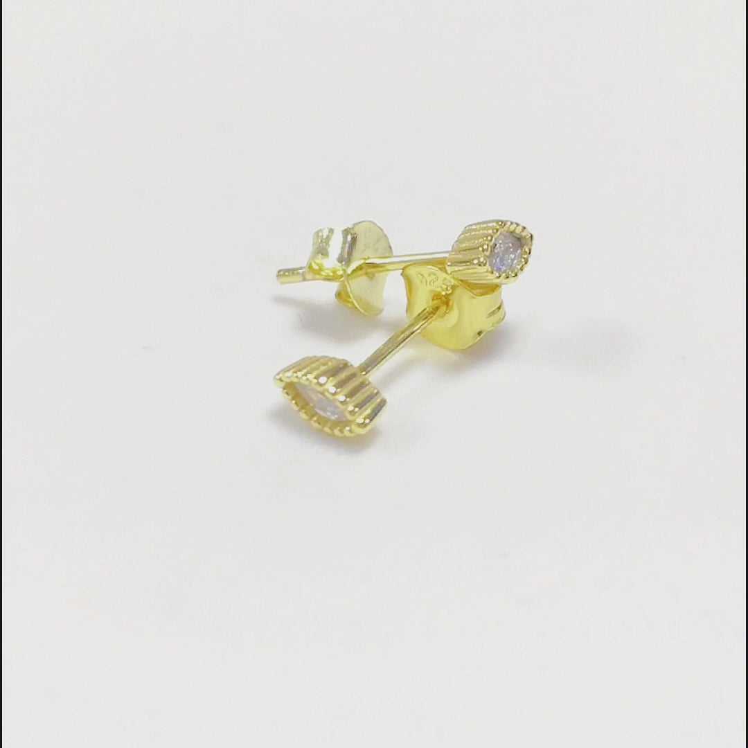 Minimalist Classic Marquise Cut Cubic Zircon Jewelry  Stud Earrings