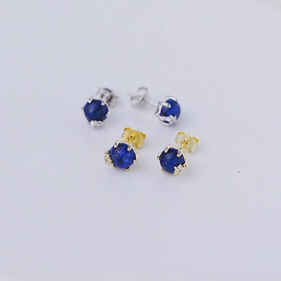 Fashion Jewelry Lapis Lazuli Gemstone Earrings