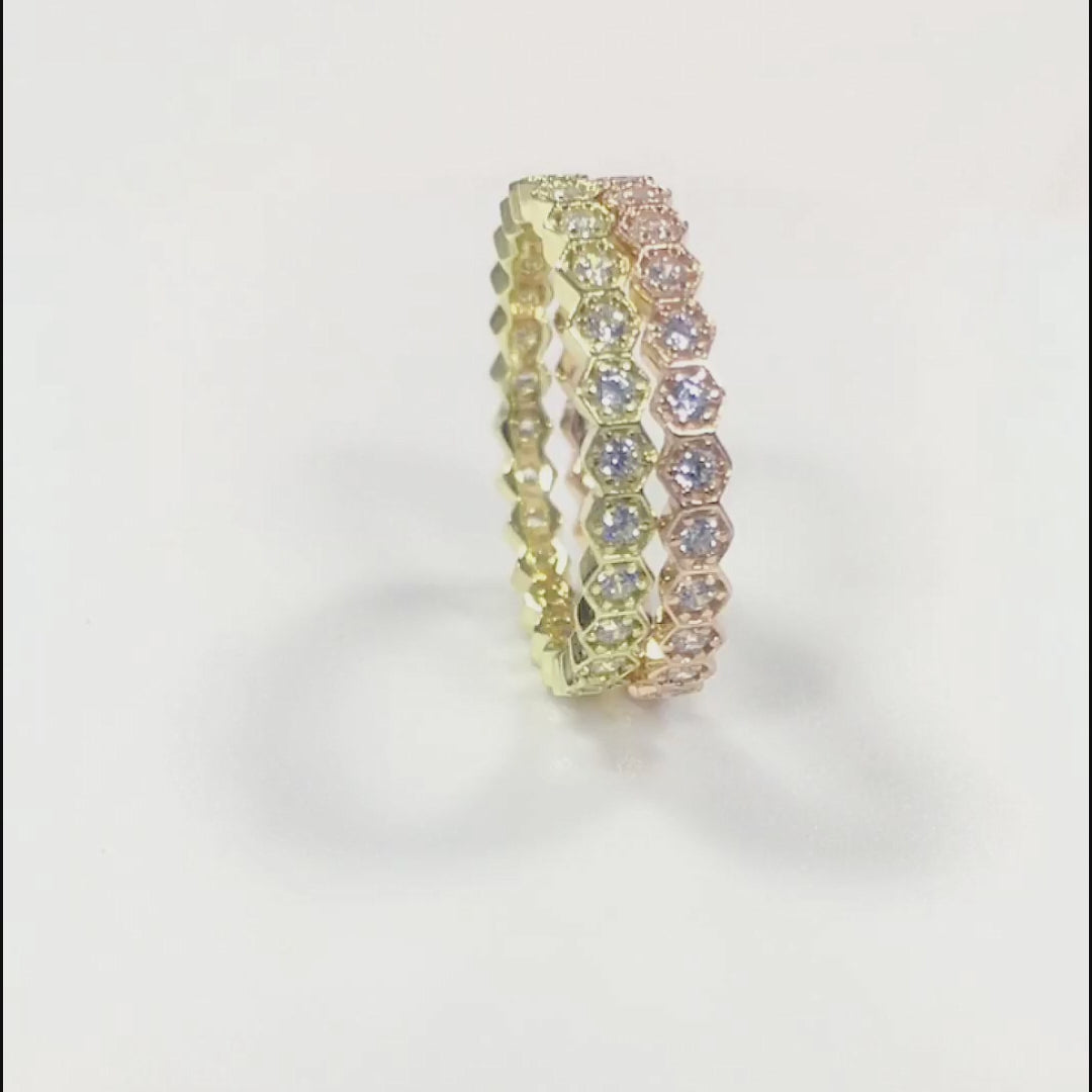Trendy CZ Eternity Ring Jewelry