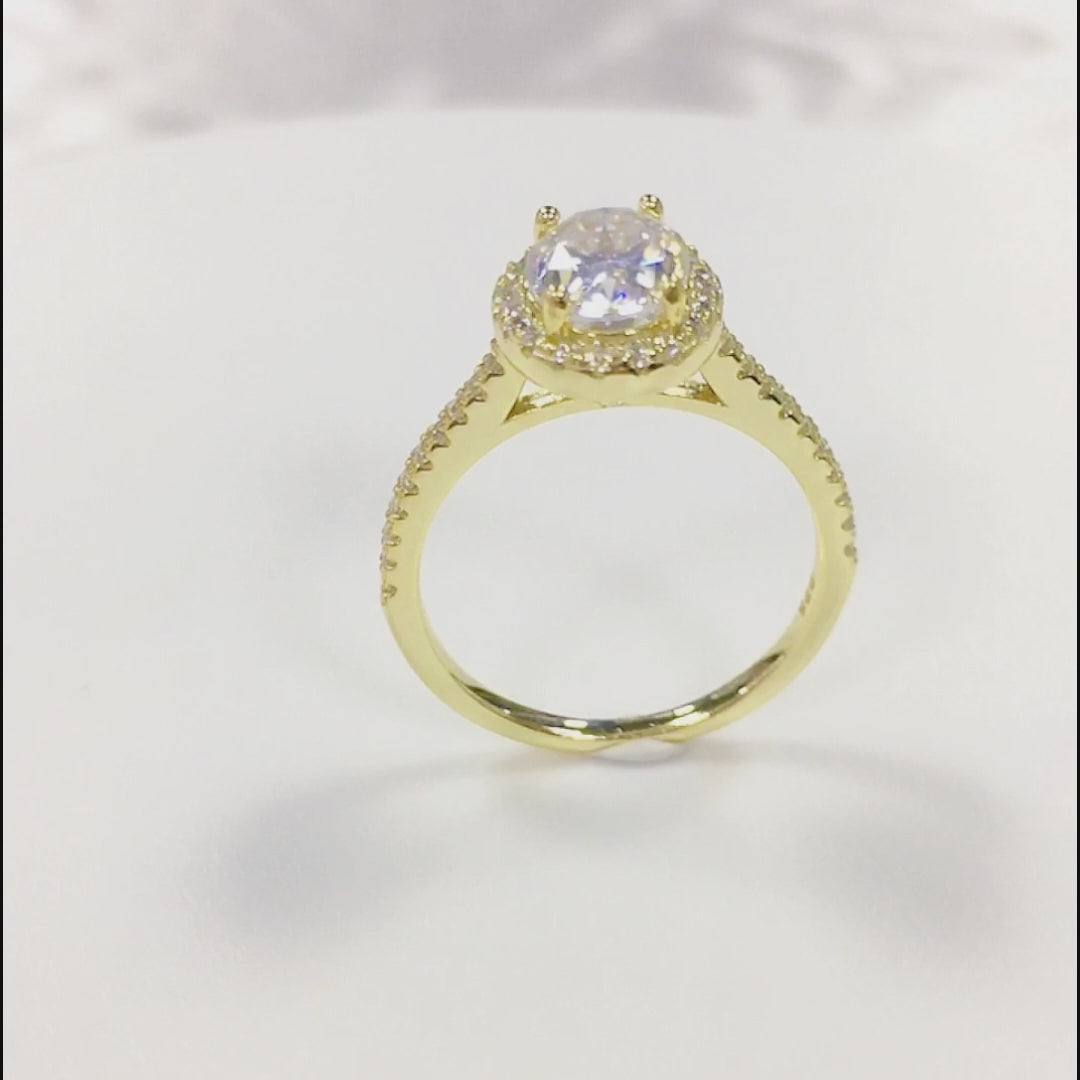 Vintage Diamond Women Engagement Wedding Ring