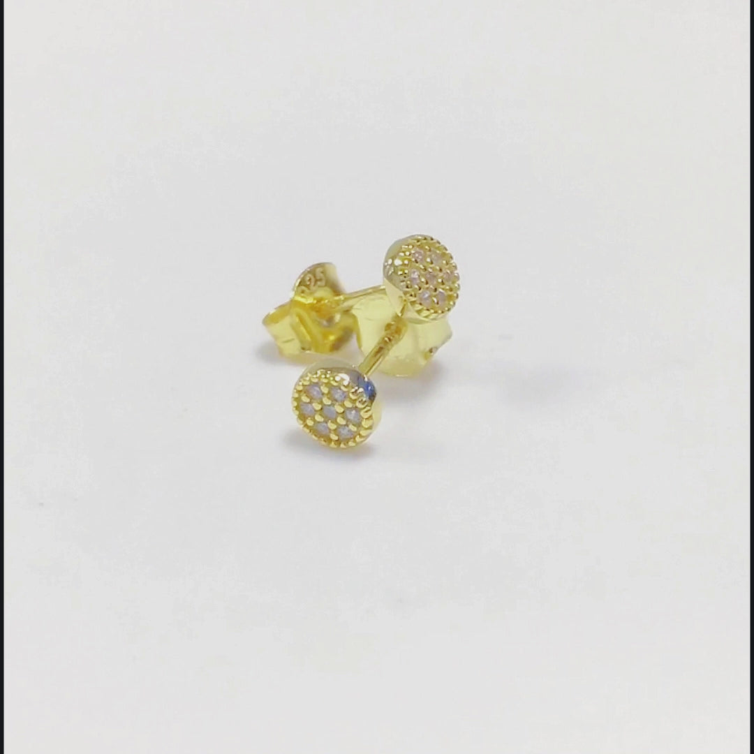 Three Stones Cubic Zirconia Simple Statement Earring