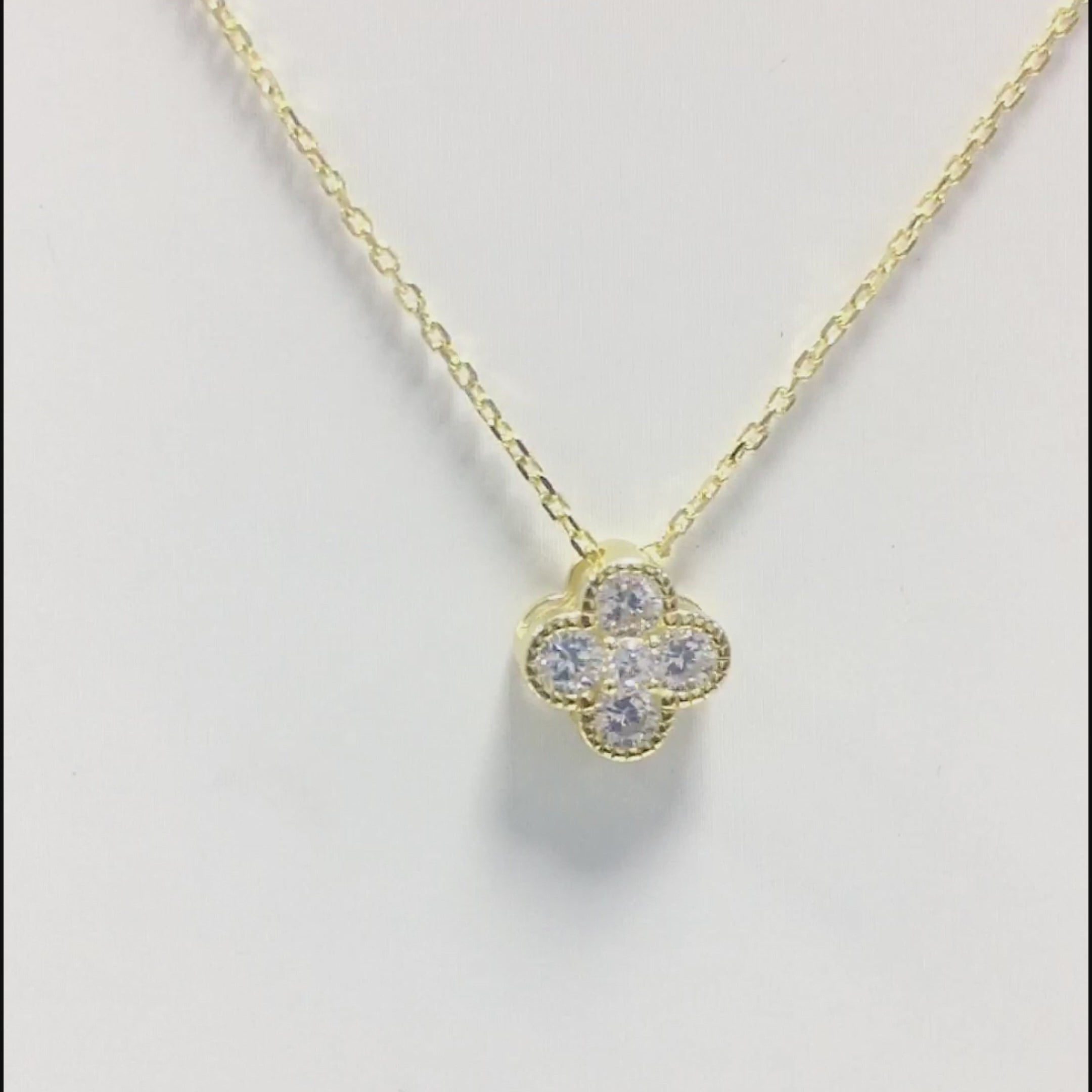 Sterling Silver Cubic Zirconia Necklace