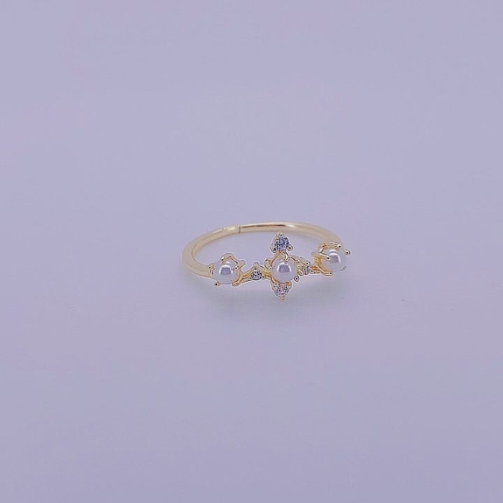 Elegant Prong Setting Pearl Ring