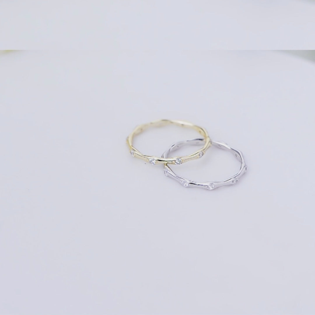 Fashion Jewelry Women Zirconia Band Ring