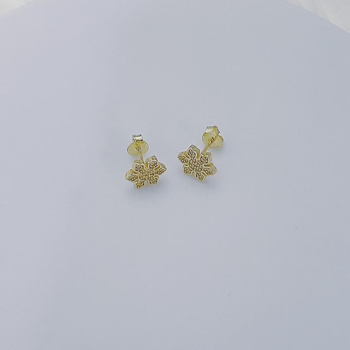 Trendy Women Fine Jewelry Zircon Snowflake Earrings