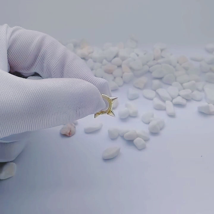 Simple  Mini Cone Huggie Earrings