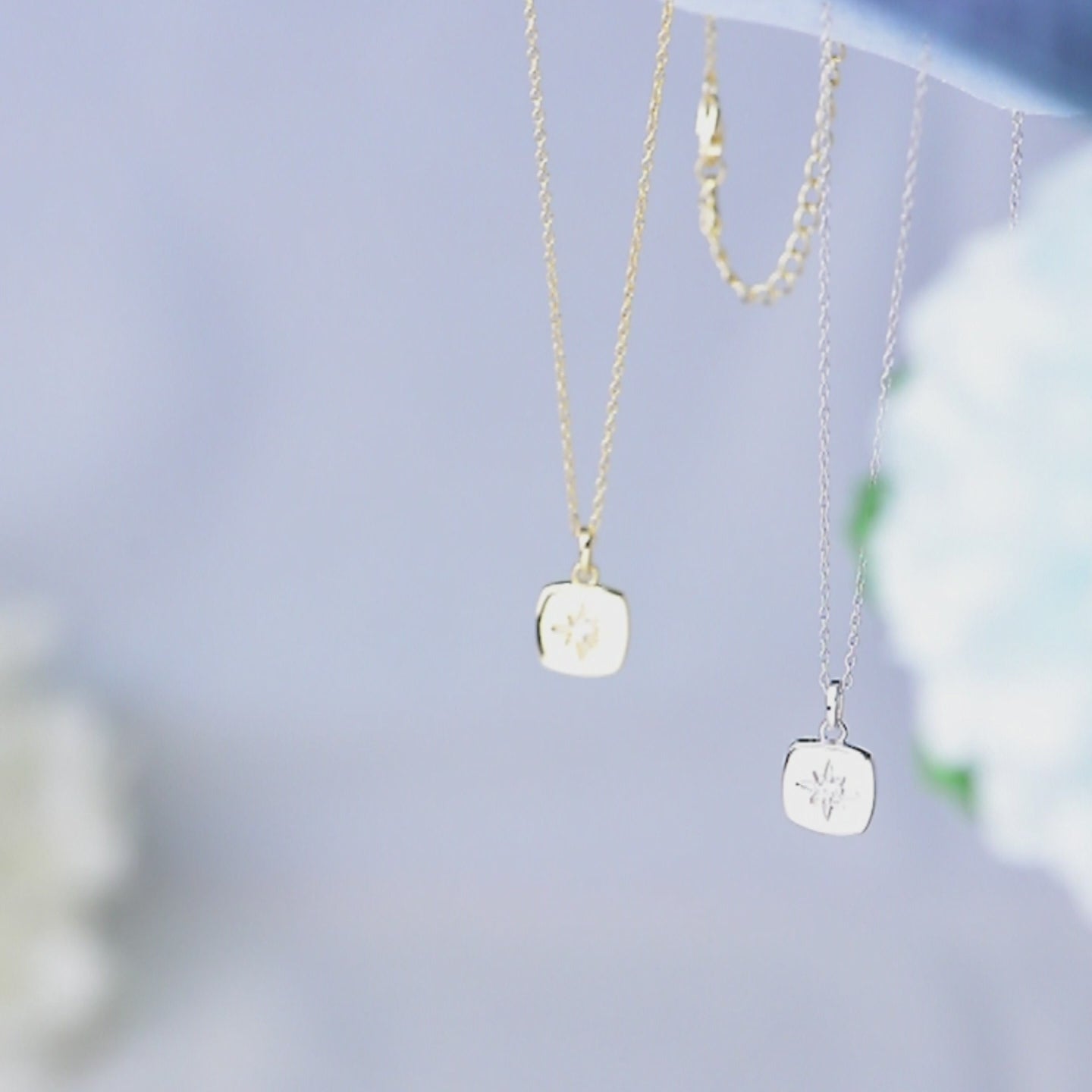 Square Star Pendant Necklace