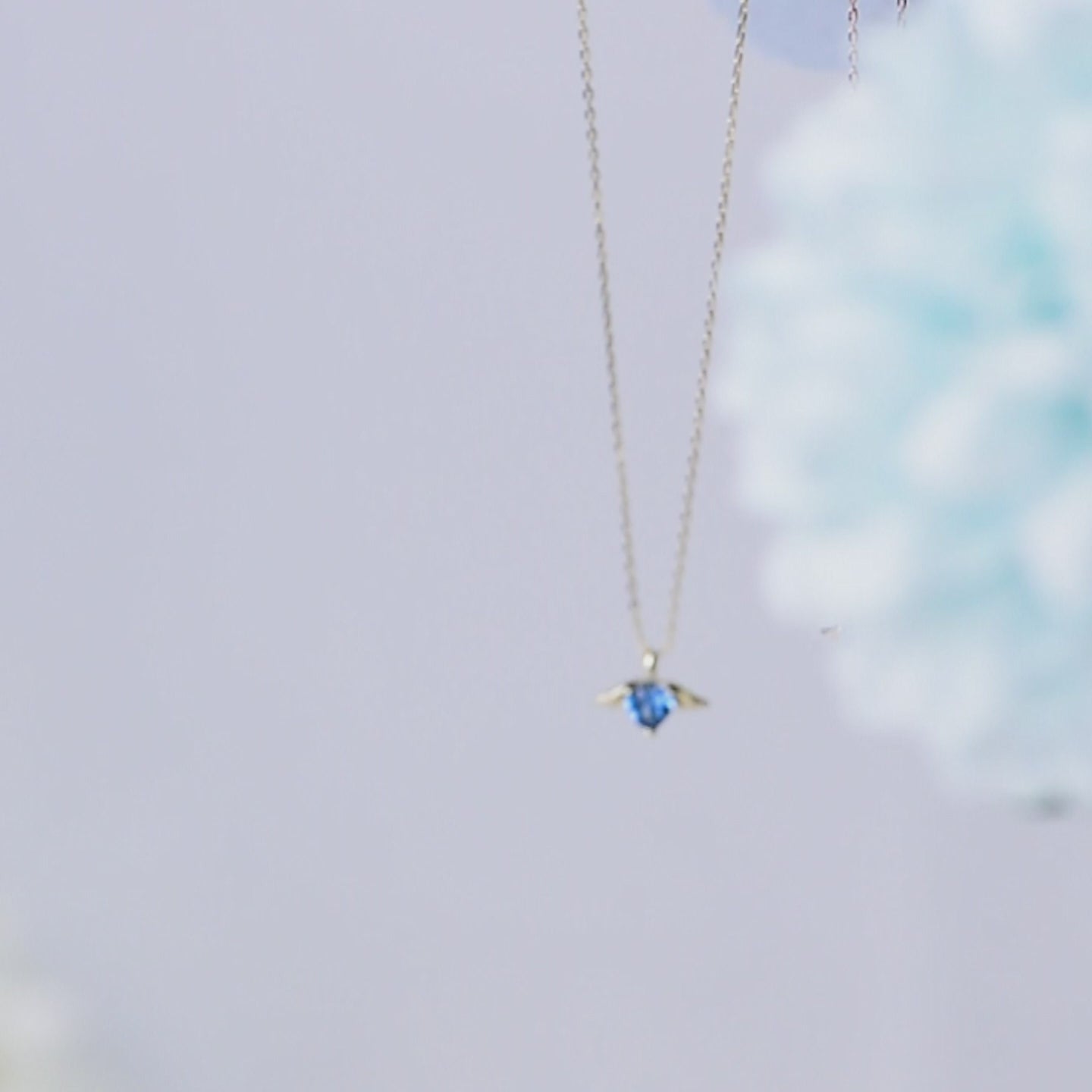 Angel Wing Heart Love Cubic Zirconia Pendant Necklace