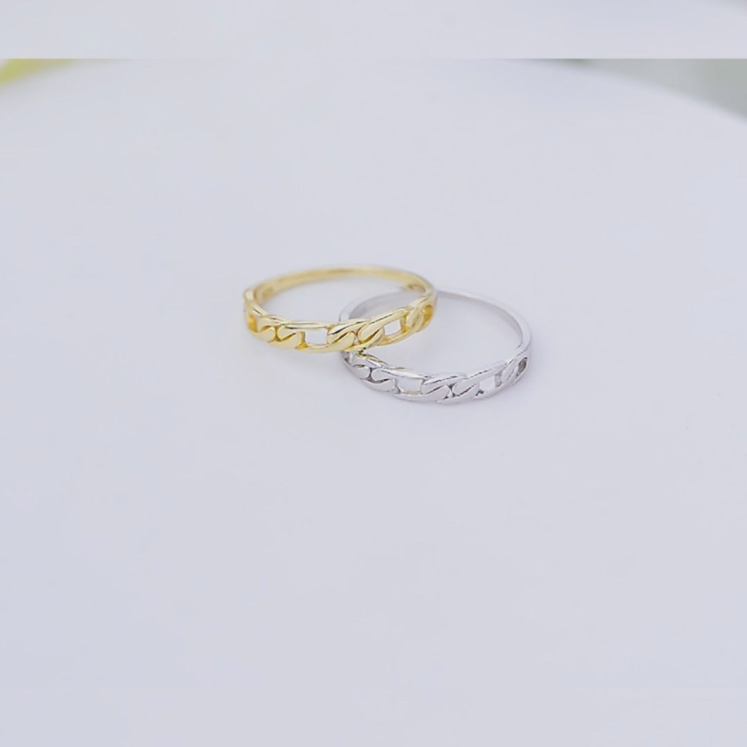 Fashion Women Jewelry  Cuban Chain Ring