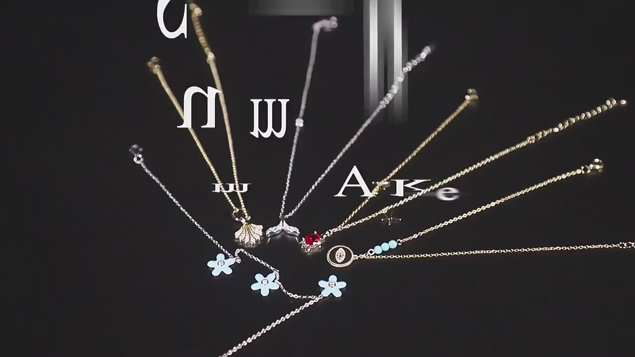 CZ Cubic Zirconia Beach Enamel Starfish Anklet